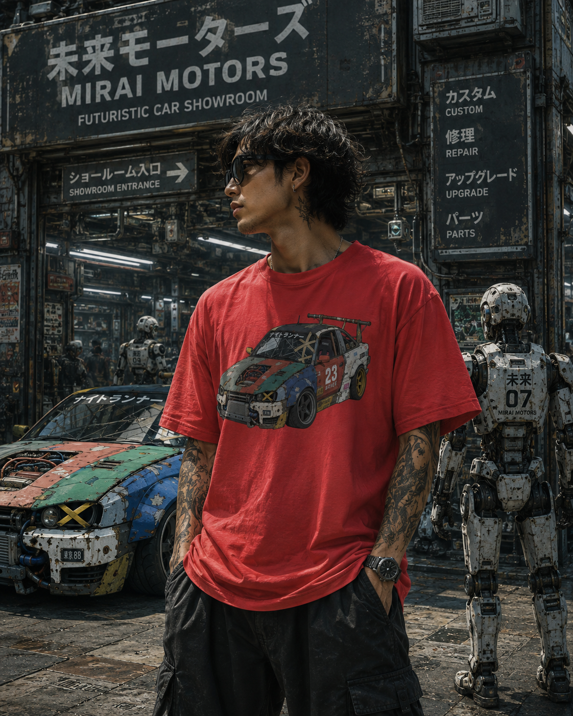 NIGHT RUNNER 23 // Cyberpunk Drift Tee