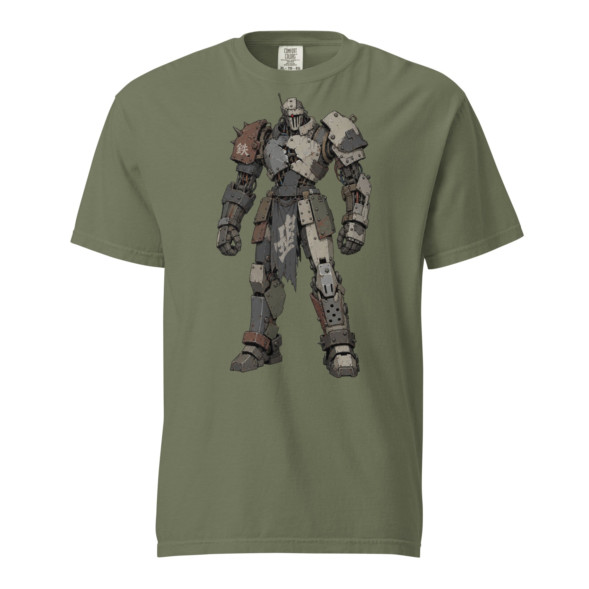 large robot design on the front