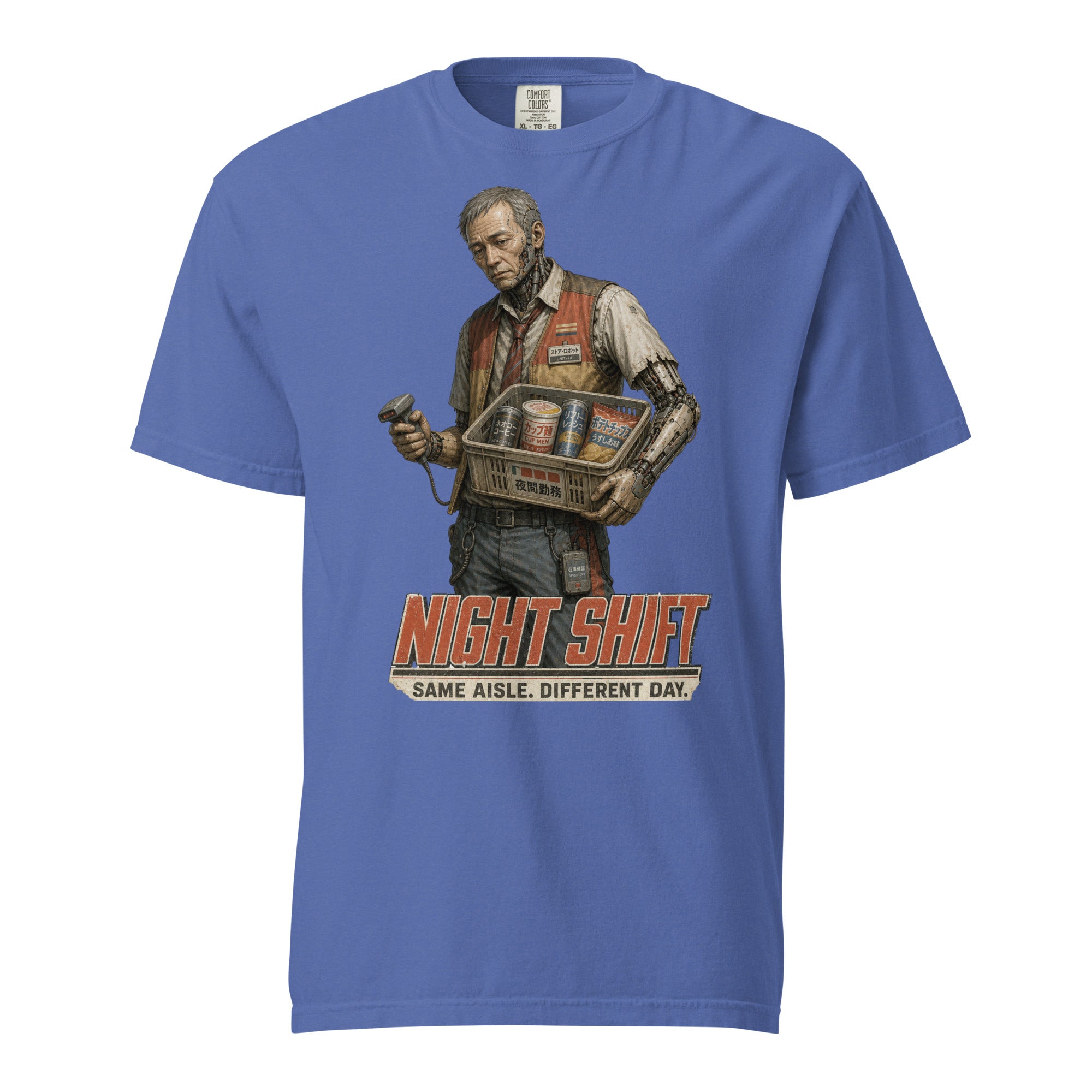 man_wearing_a_blue_graphic_t-shirt