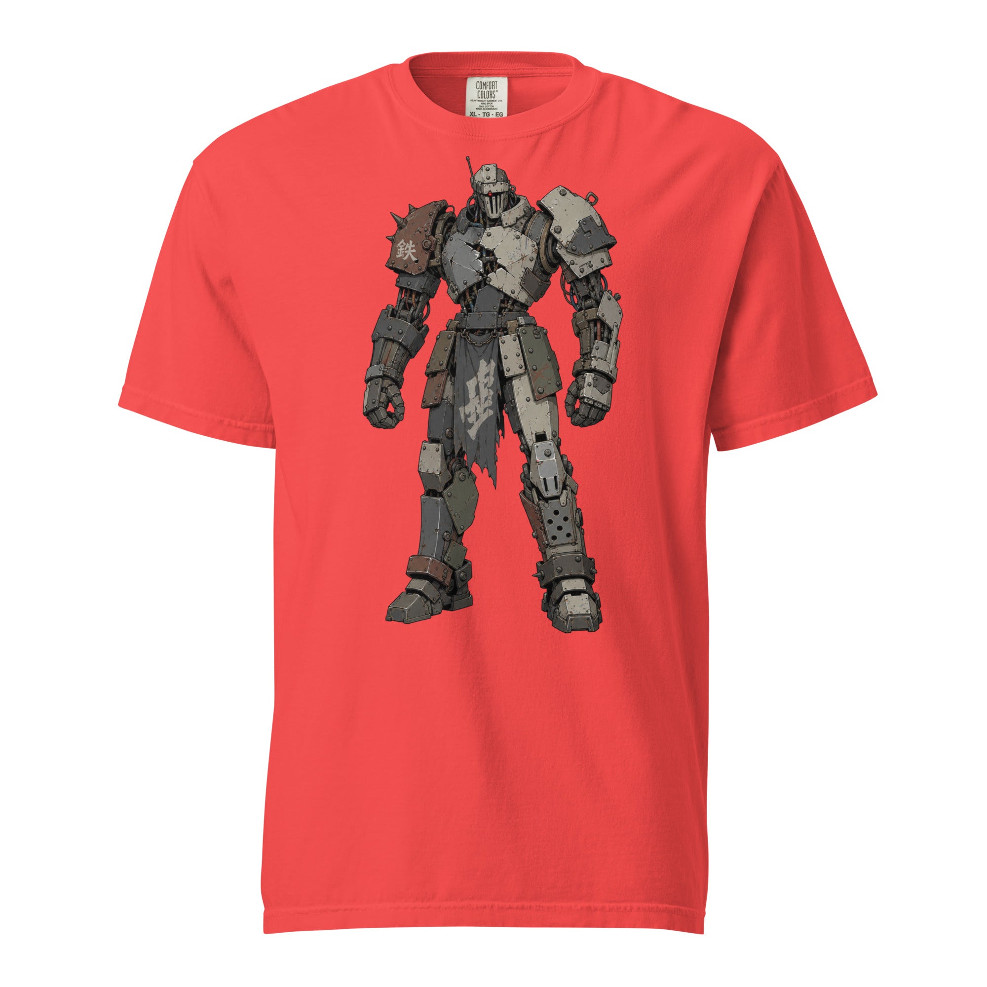 large robot design on the front
