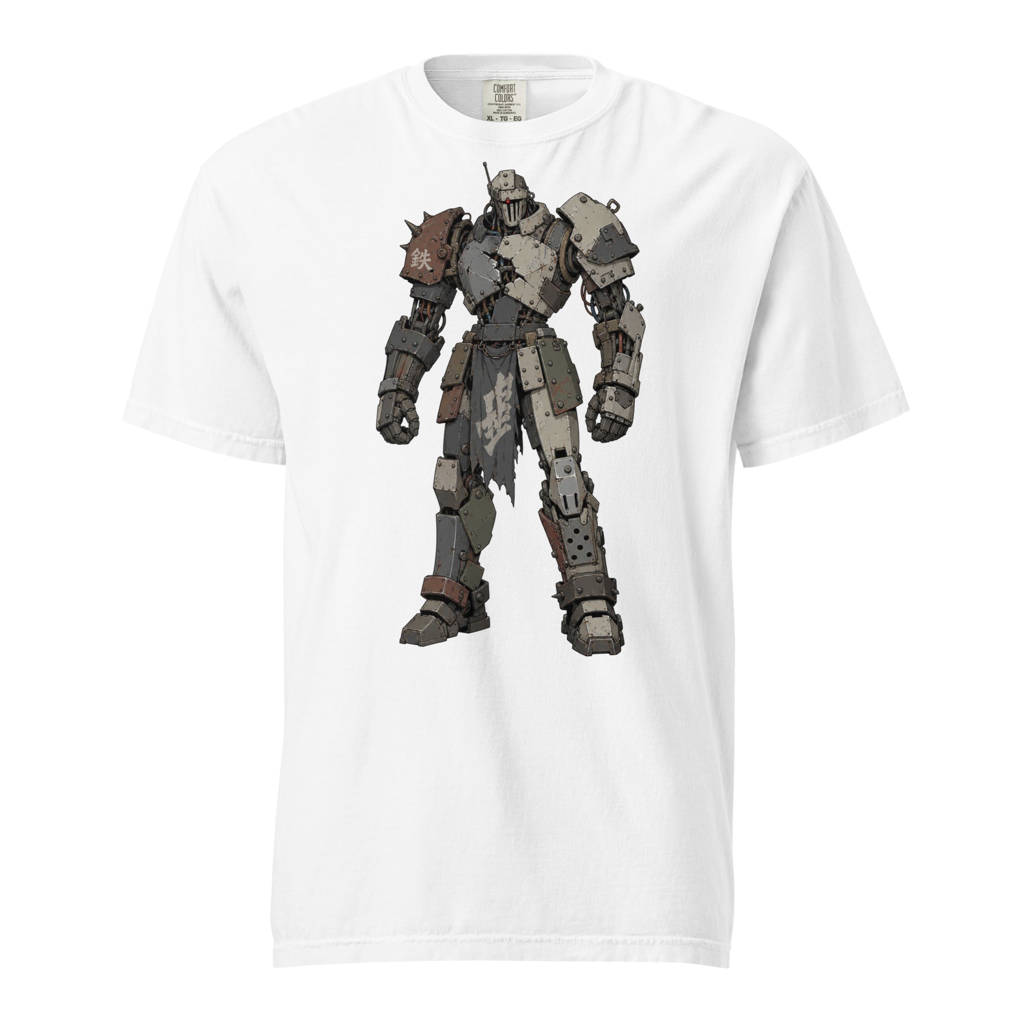 large robot design on the front